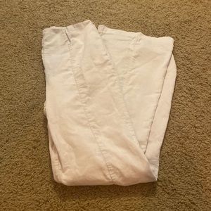 Cream Forever 21 Flared Pants
